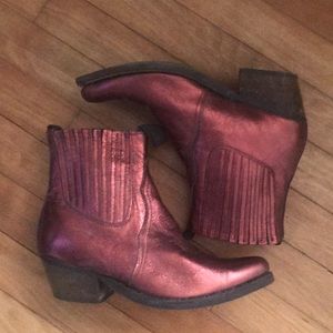 Jeffrey Campbell Metallic Booties